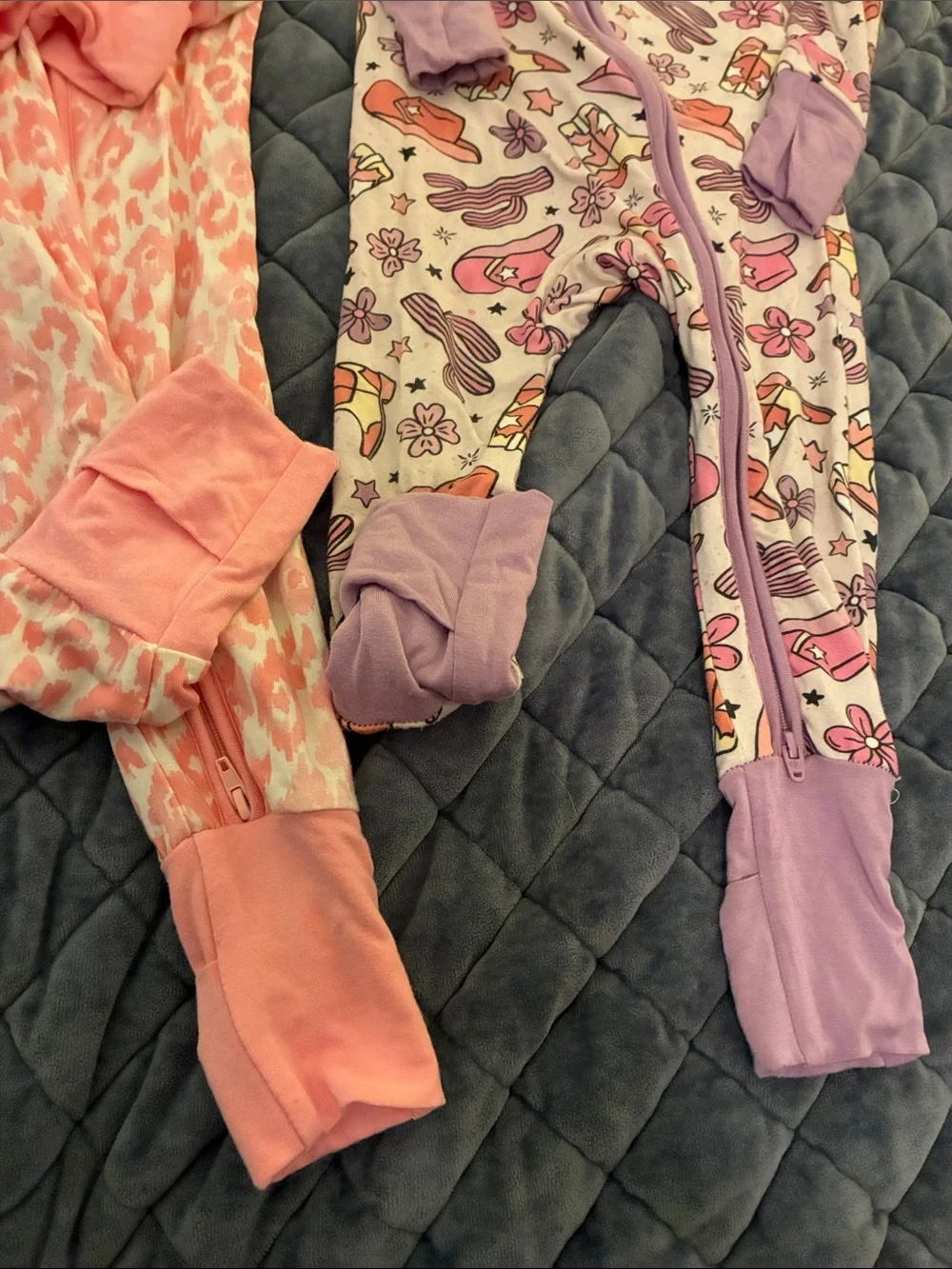 Caden Lane bamboo 6-12m Pajamas - 2-Pack